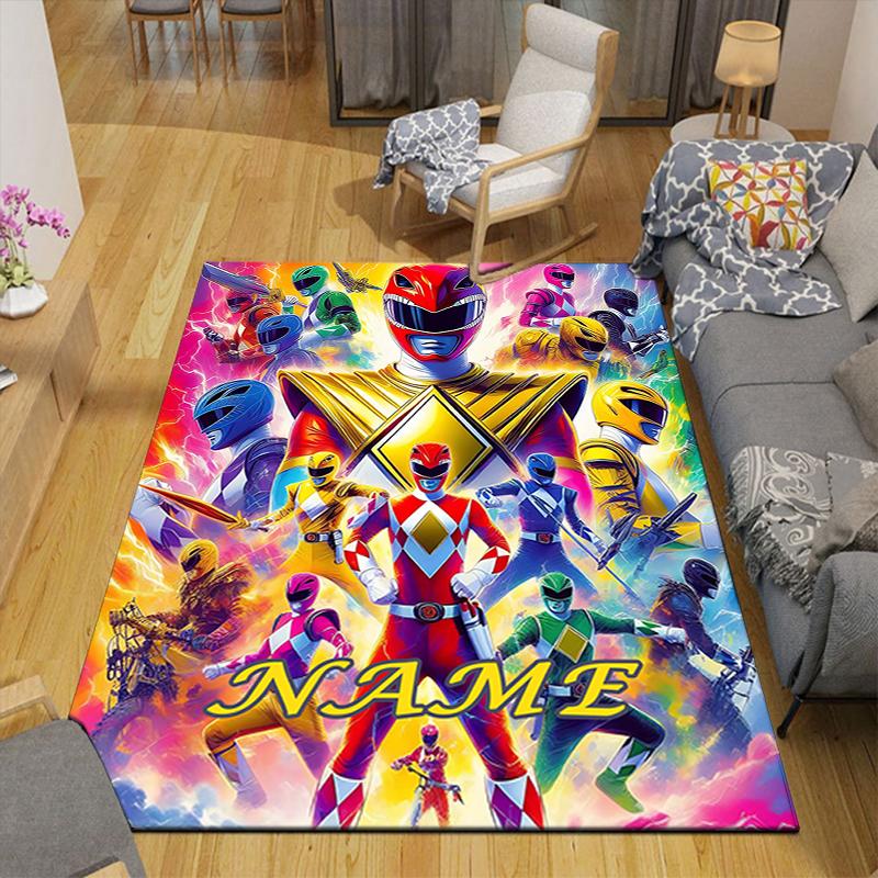 Custom 1Pc Power Rangers Heroic Battle Rug Office Carpet Indoor Outdoor Entrance Doormat Nonslip Soft And Comfortable Living Room D2915218