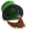 Three-piece St. Patrick Square Button Top Hat Tie Bow Party Accessory Set