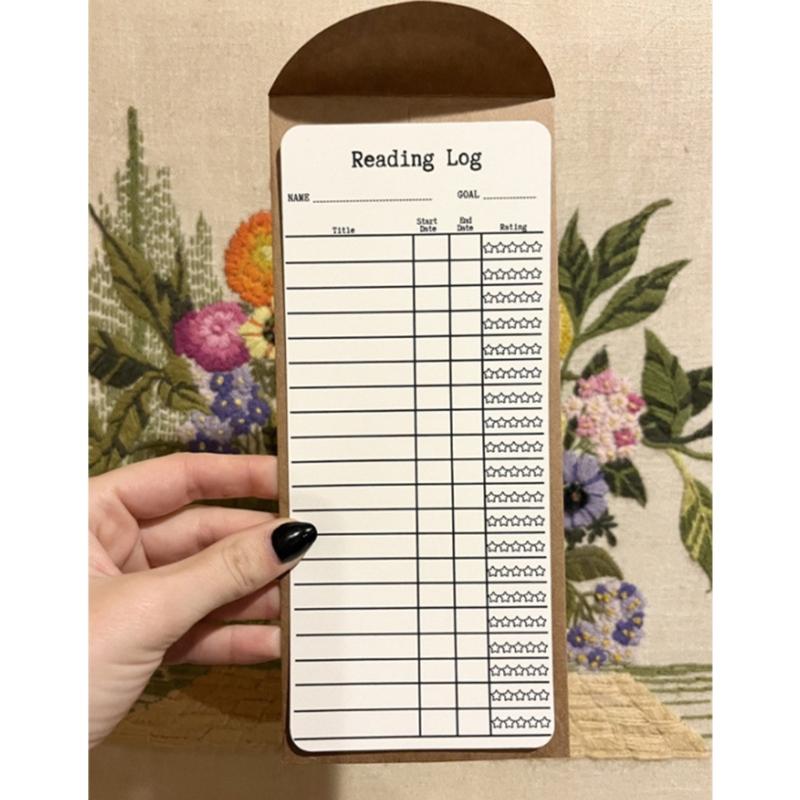 3/6 STÜCK Leseliste Lesezeichen Tracker Lesezeichenkarten Geschenk für Schüler Lehrer Buchliebhaber Leser Bücherwurm
