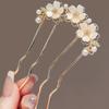 Flower Wave Hair Comb, Clip-in Comb, Four-Prong Updo Comb Hair Accessory