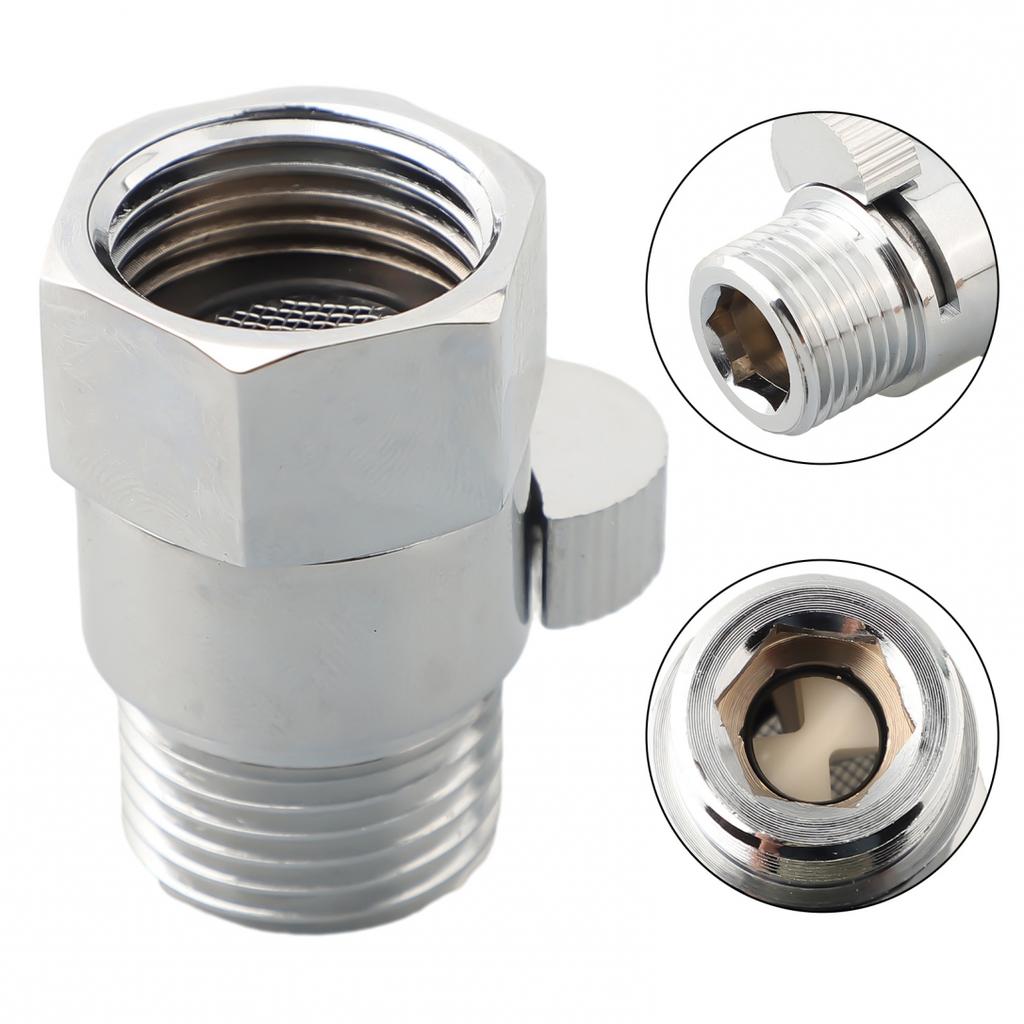 Shower On Off Valve Anti-Leak Design Chrome Finish