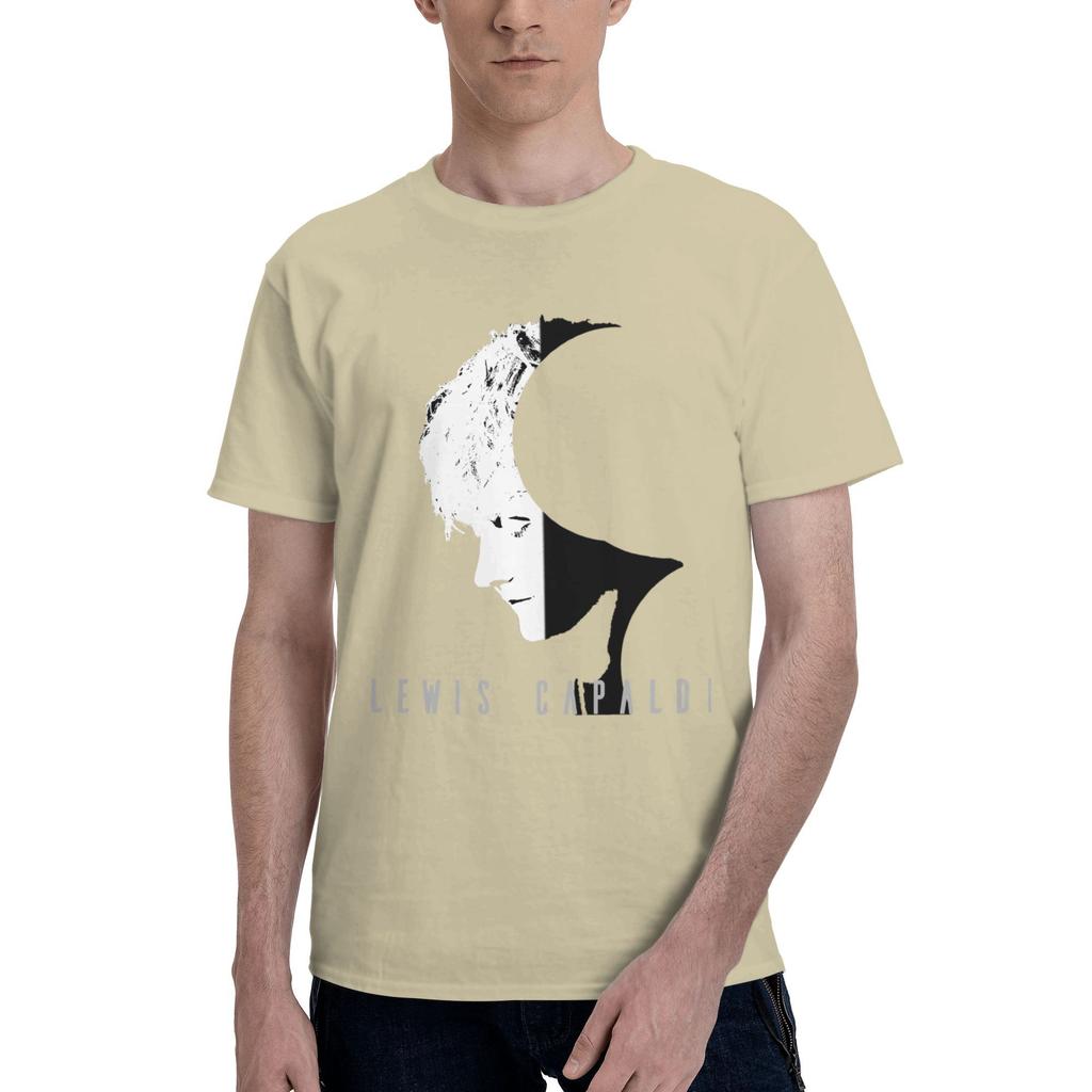 Custom LLewis CCapaldis T Shirts Men Pure Cotton Tee Tops SingerSongwriter Tshirts ShortSleeve Casual Tshirt Clothes