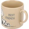 Yamaka Shoten Snoopy Mug 350ml Best Friends Pattern Present Day Women Made In Japan "PEANUTS" (Wooden) Mother's SN453-11H