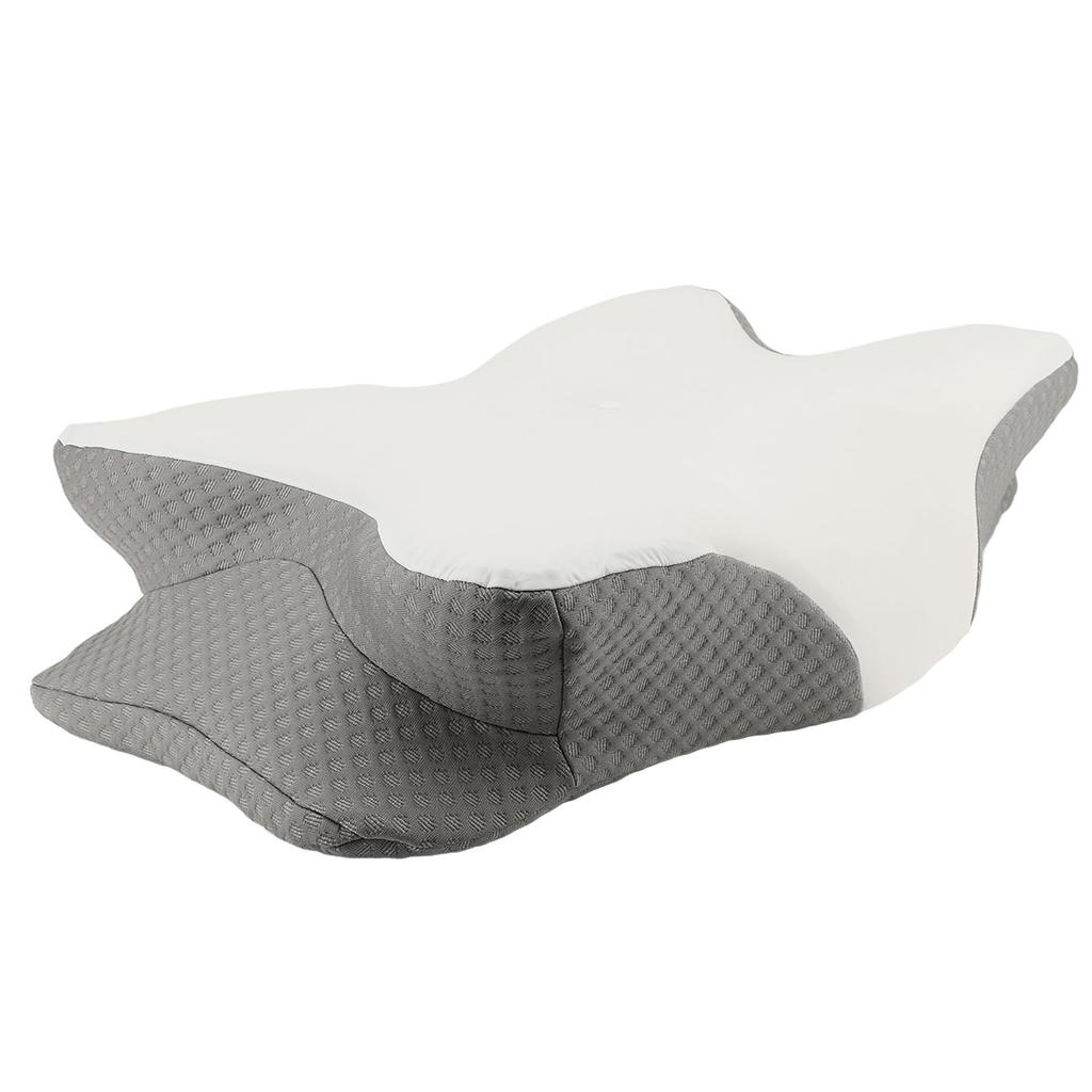 1 Pair Memory Foam Pillow Core Ergonomic Ice Silk Adult Memory Cotton Neck Support Pillow