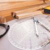 DOITOOL Circular Ruler, Circle Ruler Template, Center Finder, Protractor Tool for Lathe Work, Woodworking, and Crafts, 300mm Diameter, for Wood Turner