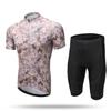 Mens Cycling Jersey Shorts Set Short Sleeve Breathable Performance Kit Camo Bike Wear