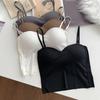 Summer Ice Silk Camisole with Chest Pad - Beautiful Back Bandeau Top