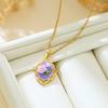 Cross-border New French-style Vintage Faux-pearl Oil-drop Pendant Light-luxury Enamel High-end Painted Flower Art Copper Bamboo