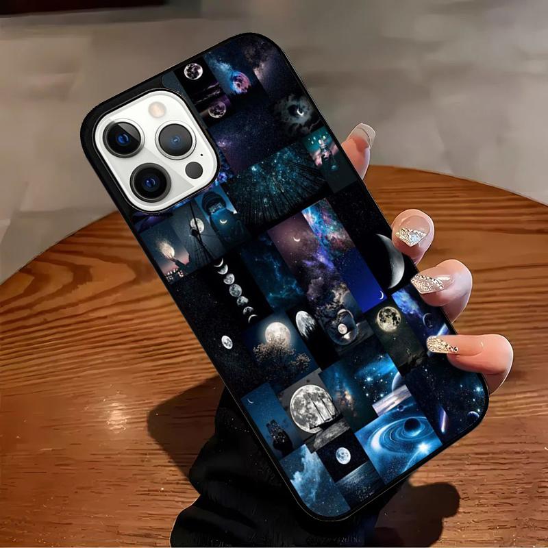 Space Sky Moon Phone Case For iPhone 17 Air 16 15 14 13 12 11 Pro Max Max Plus Bumper Case Cover