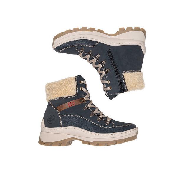 Rieker X9338-14 Blue Ankle Boots