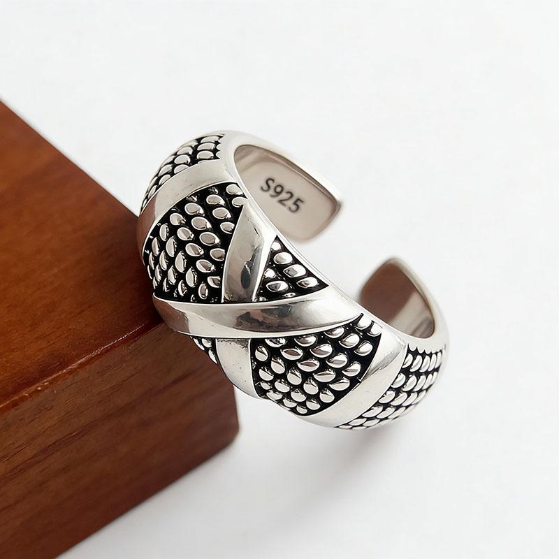 

925 Sterling Silver Rings for Women Couple Minimalist Handmade Simple Wide Tail Star Ring Set Party Jewelry Gift Prevent Allergy resizable
