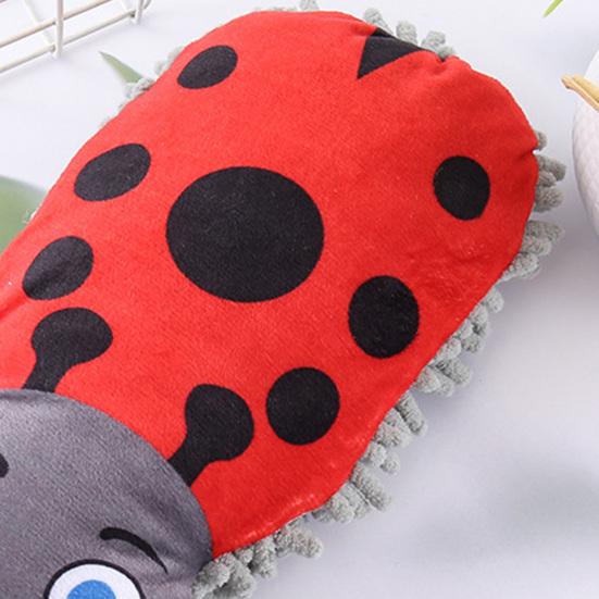 Mop Insect Squeaky Plush Dog Toy Ladybug Caterpillar Shape Stuffed Crinkle Puppy Chew Toy for Small Dogs