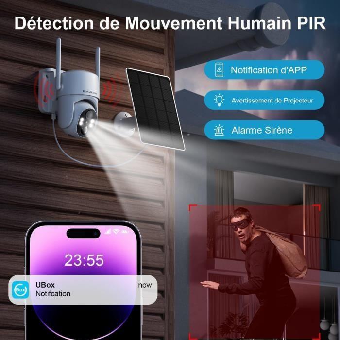 Caméra de surveillance - HOSAFE.COM RBX-S50 - 2K - Détection de mouvement - Audio bidirectionnel