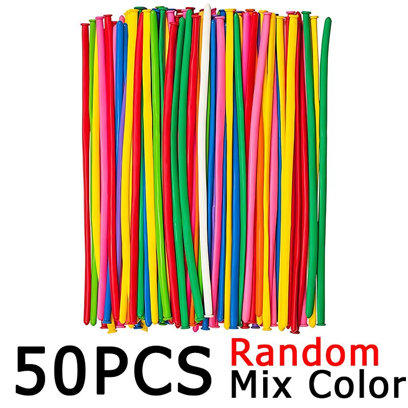 Spiral Twist Balloon Long Balloon with Random Color Inflater Kit for Party Decorations Gender Reveal Festival Event Supplies ZYF