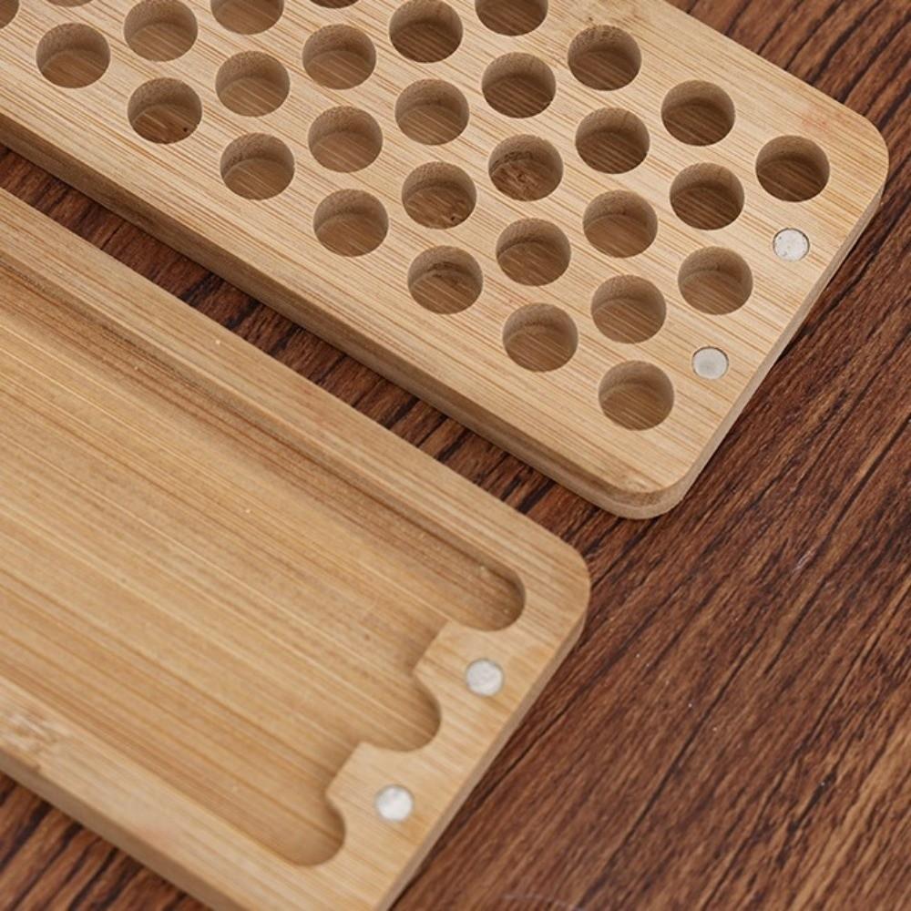 Handmade Rectangle Palette Painting Box Wood Outdoor Sketching Palette Travel Use
