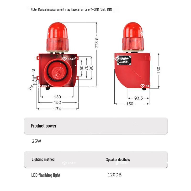3527 Series PC-Controlled Sound & Light Alarm