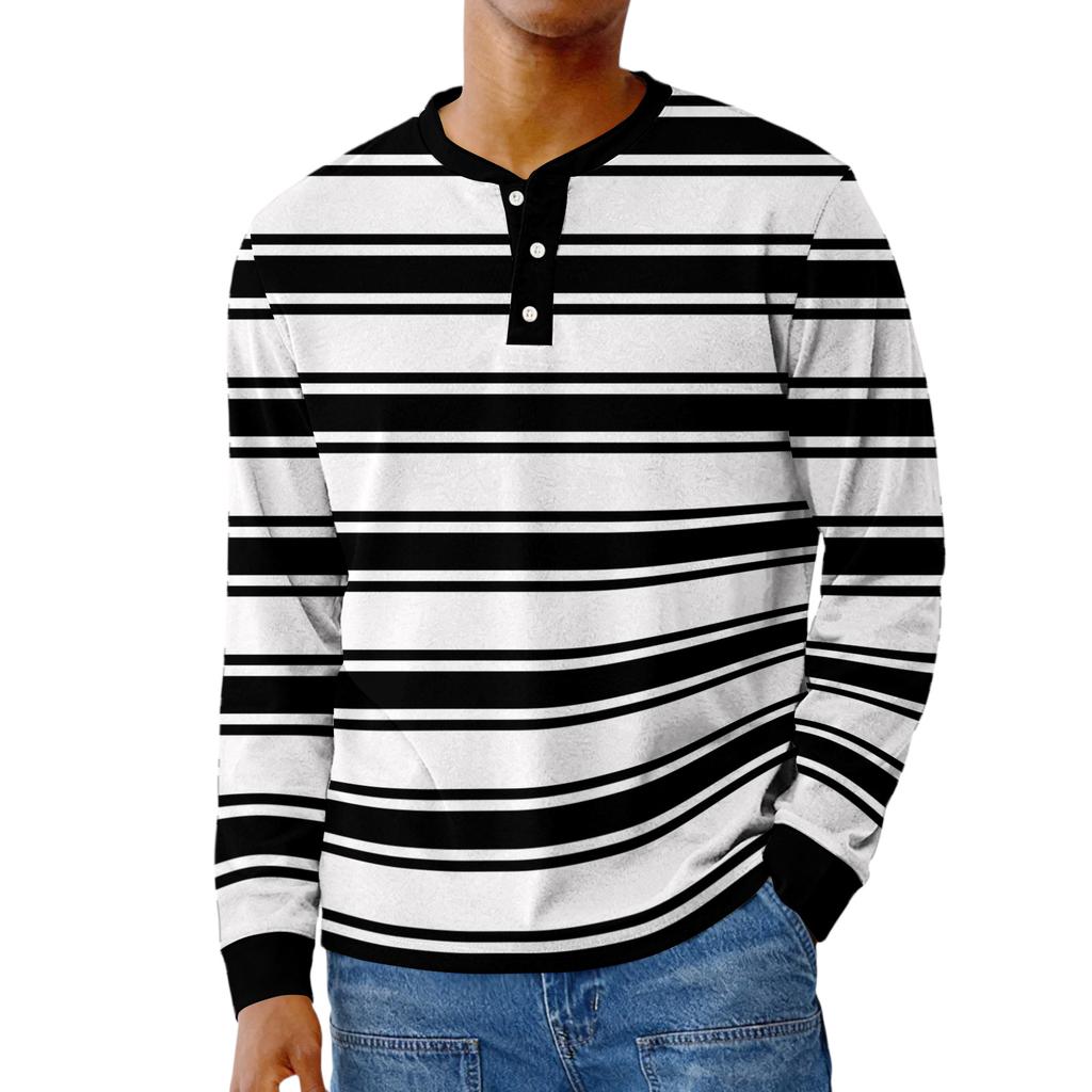 Men's Casual Oversized Button-Down Shirt With Long Sleeves