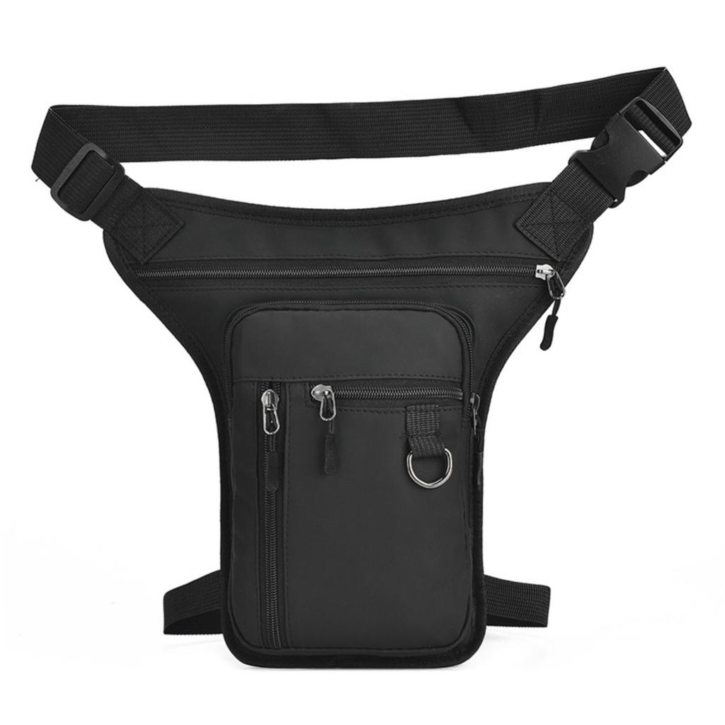Men's Multifunctional Waterproof Waist Leg Bag Adjustable Strap Outdoor Casual Sports Crossbody Bag for Travel Hiking Cycling