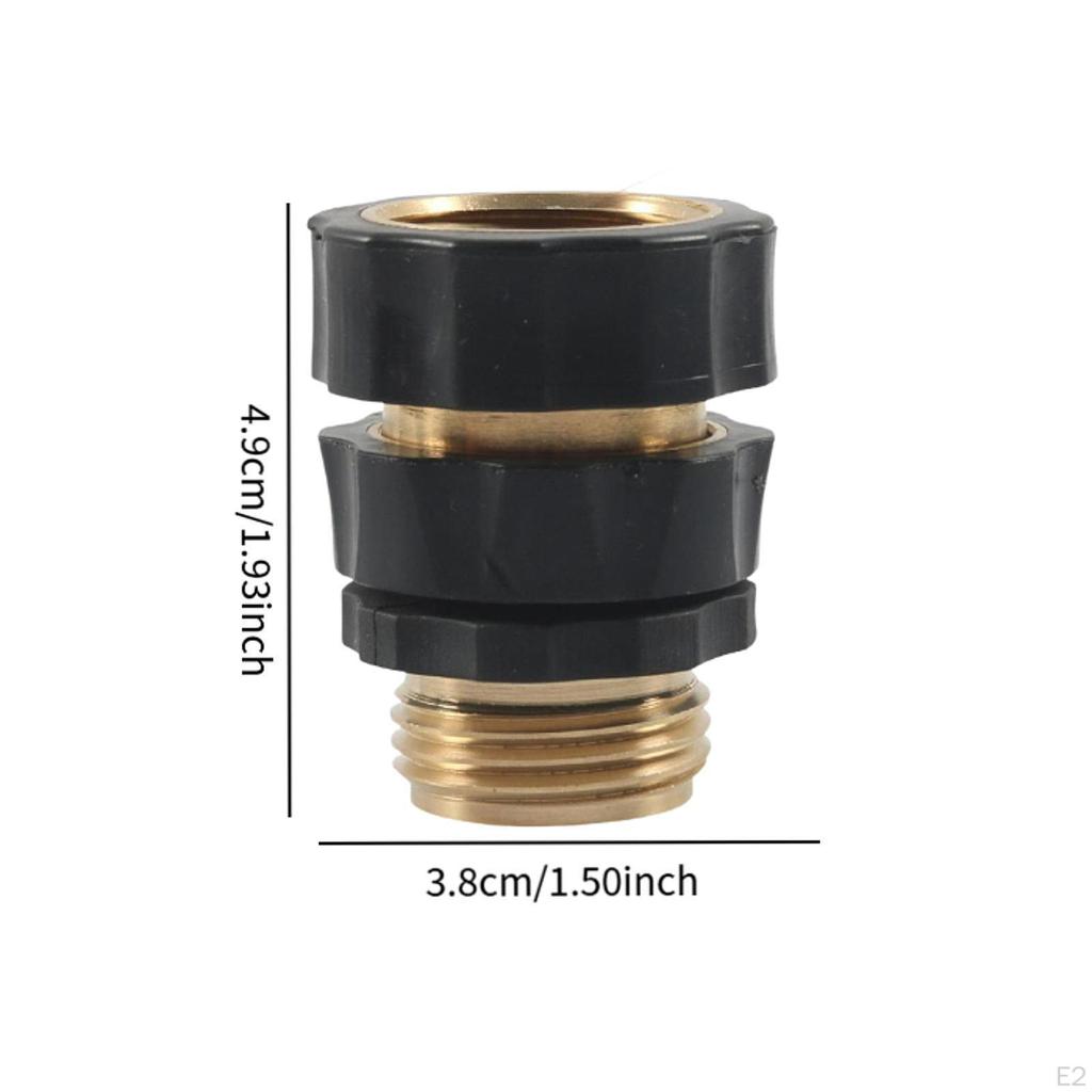 4 Stück 3/4" Gartenschlauch Schnellverbinder Messing Ersatz Anti-Leck Wasser Robuster Adapter