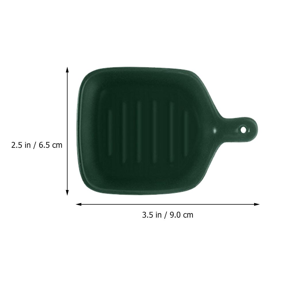 2Pcs Ceramic Sauce Dishes Mini Plates for Kitchen Seasoning Serving Condiment Soy Dipping Bowls Ceramic Seasoning Plate
