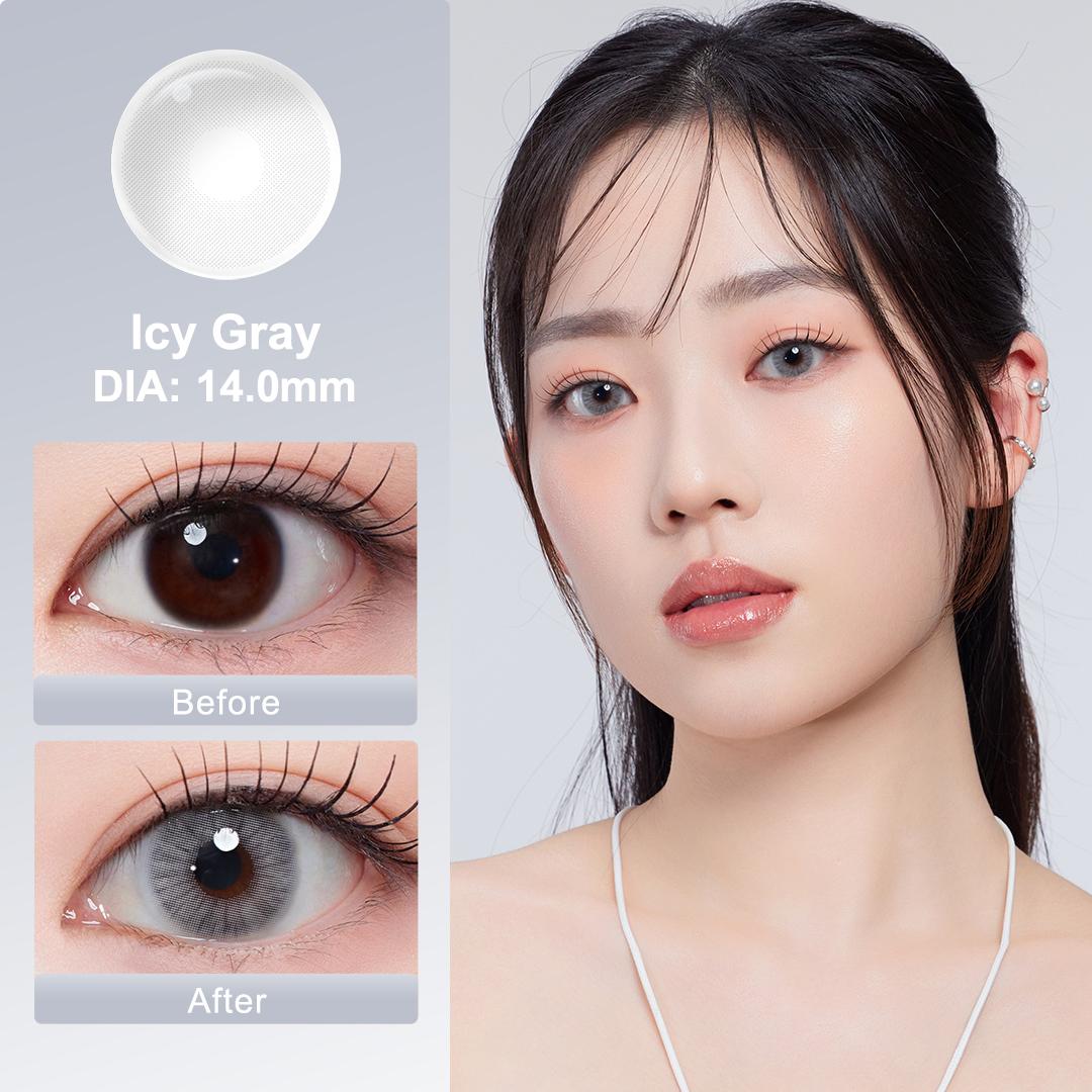 

0~-6.50 Цветные контактные линзы Magister 14 мм Коричневые/серые Натуральные контактные линзы серии Queen 150