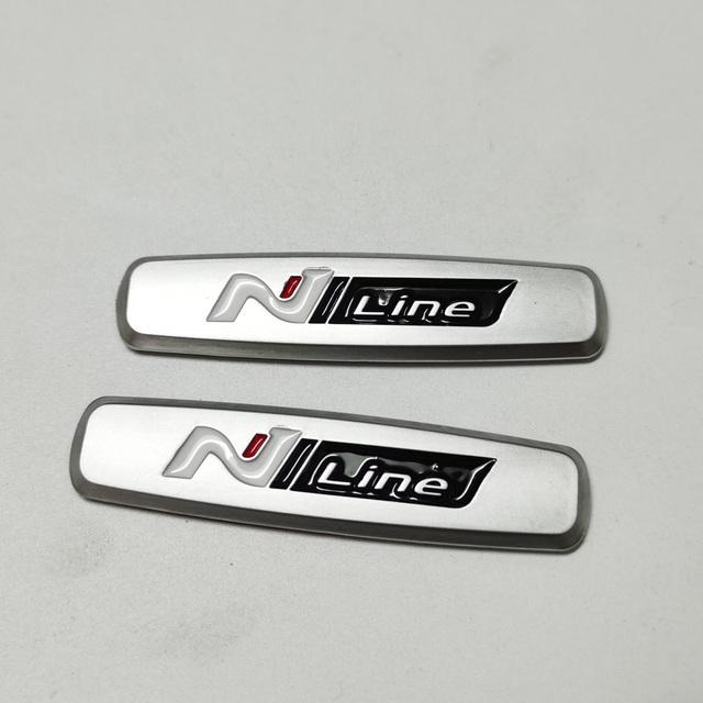 

2 шт./лот, наклейка с логотипом NLine, внутренняя наклейка, наклейка на автомобильное сиденье серебряный
