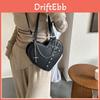 Urban Minimalist Pu Heart Shaped Shoulder Bag With Chain Strap For Daily Use