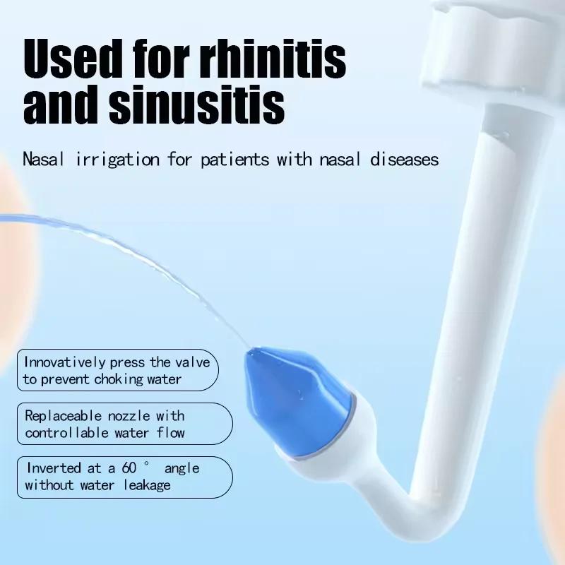 300-500ML Nasal Irrigator Nasal Rinse Bottle Nasal Wash Cleaner Nose Protector Avoid Allergic Rhinitis Adults Children Neti
