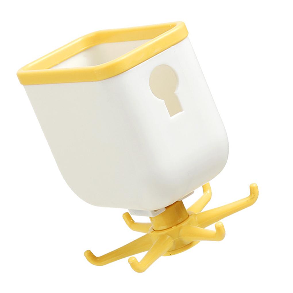 

Kitchen Hook Rotatable Wall Mounted Spoon Holder Rack Plastic Bathroom Storage Hanger Shelf