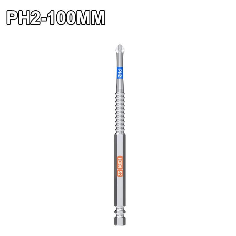 PH2 T20 T25 SQ2 Cross Screwdriver Non-slip  Magnetic Batch Head Hardness Drill Bit Screw Driver Hand Tools 50/75/100/150MM