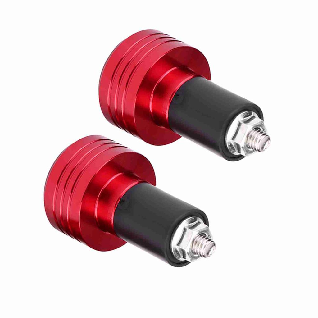 Pair of 22mm Universal Aluminum Motorcycle Grip Handlebar Ends Weight Balance Plug