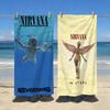 Band N-Nirvana-S Handdoek Sport Sneldrogend Reis Kampeeruitrusting Zandbestendig Zacht Licht Groot Strandlaken