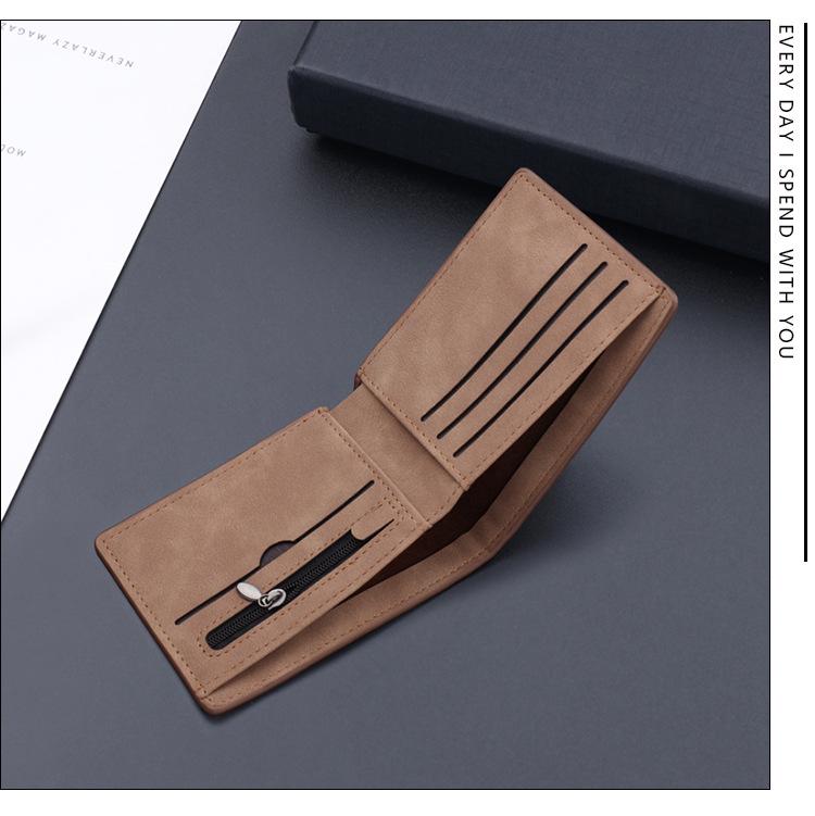 Men's Short Leather Wallet - In Stock