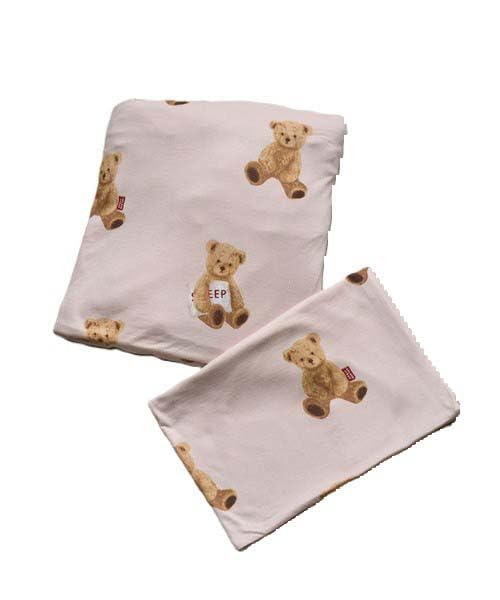 Gelato Pique Sleep Bear Pattern Set PSGG244831PNKS 2-Piece (Single)