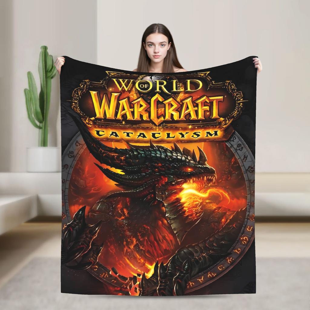 World of Warcraft, WOW Game Blanket Quality Super Warm Throw Blanket Winter Picnic Outdoor Graphic Bedspread