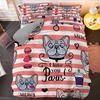 Claws Duvet Cover Set Cartoon Animals Cute Cat Print Polyester Comforter Cover King Queen Size for Kids Girls Women Bedding Set