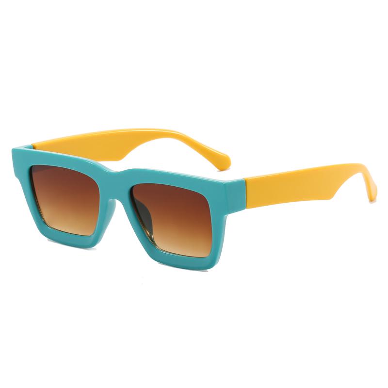 Brand Popular Retro Square Sunglasses UV400 Protection Candy Color Mirror Lens Women Men Classic Sun Glasses