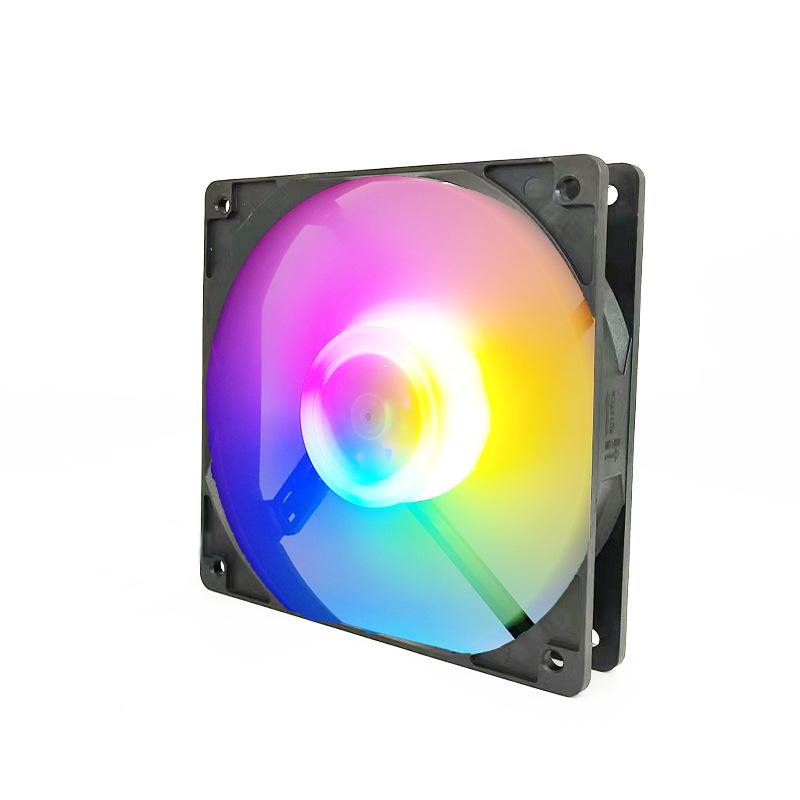 12cm RGB LED Ultra-Quiet Desktop Computer Chassis Cooling Fan