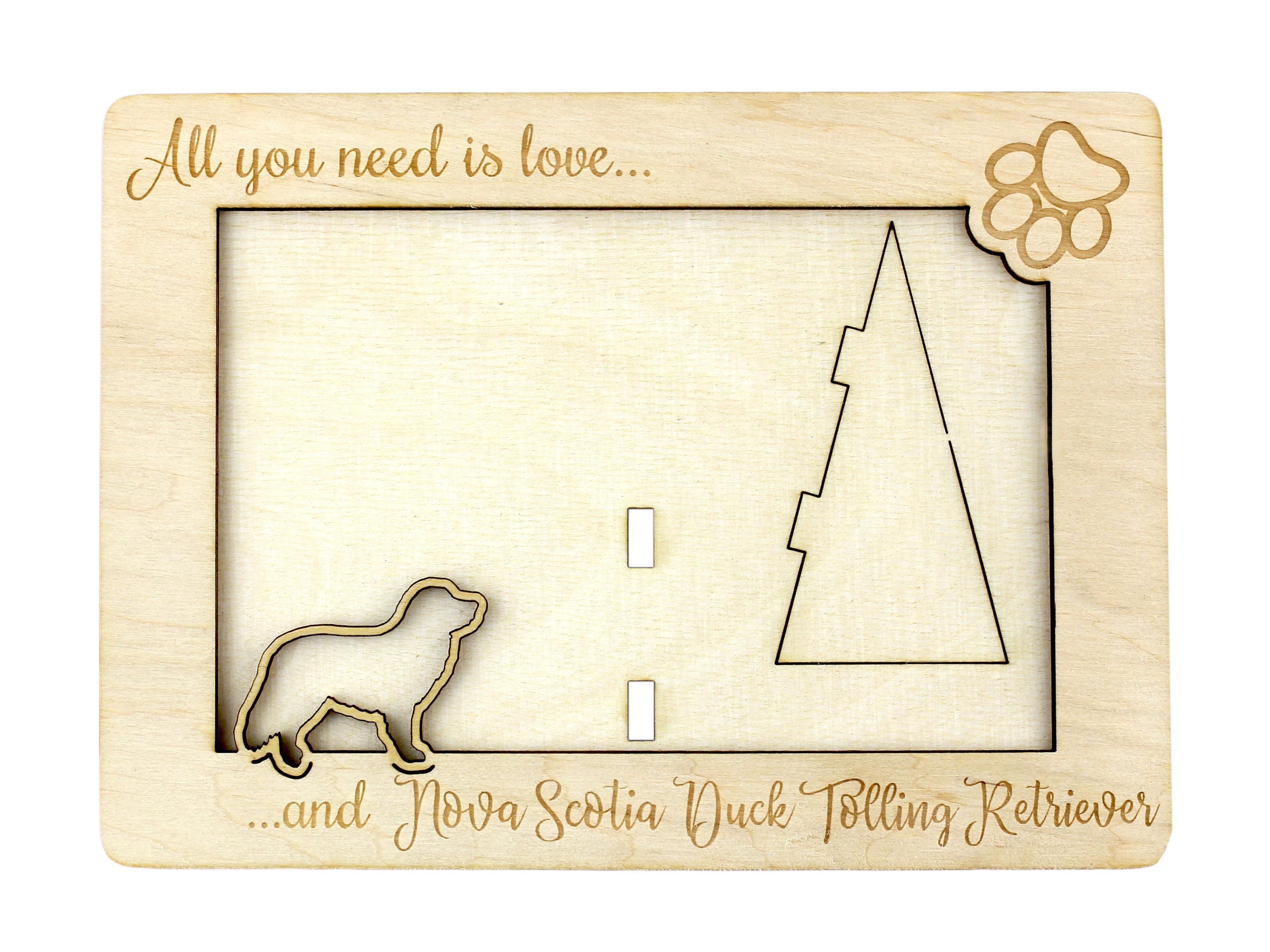 

Nova Scotia Duck Tolling Retriever, Yarmouth Toller - Photo frame, engraved wooden frame, a lovely gadget for the dog lover by Art-Dog