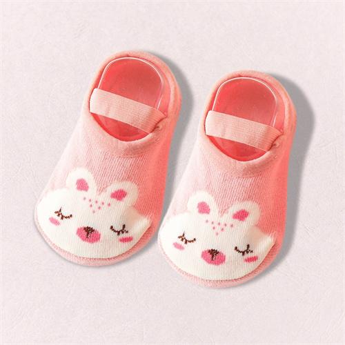 Spring Newborn Socks Kids Anti Slip Floor Socks With Rubber Soles Autumn Baby Boy Girl Cartoon Printed Comfortable Socks 0-3Yrs