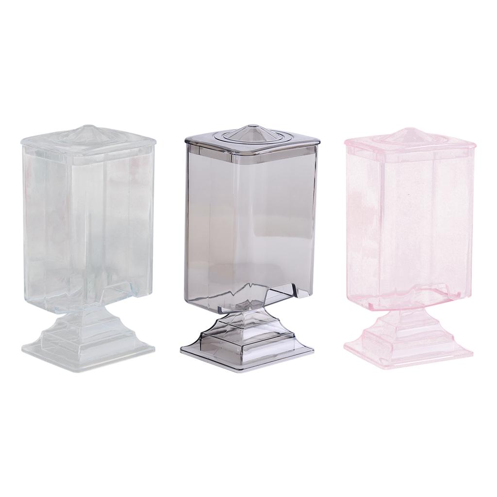 Cotton Pad Holder Makeup Pad Organizer Cotton Pad Dispenser Nail Art Remover Paper Pad Storage Box for Cotton Pads