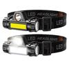 Rechargeable LED Headlamp Super Bright Waterproof Long Range Headlight for Night Fishing and Mining