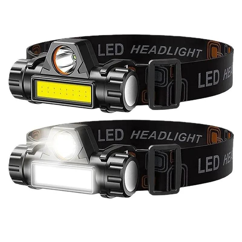 Rechargeable LED Headlamp Super Bright Waterproof Long Range Headlight for Night Fishing and Mining