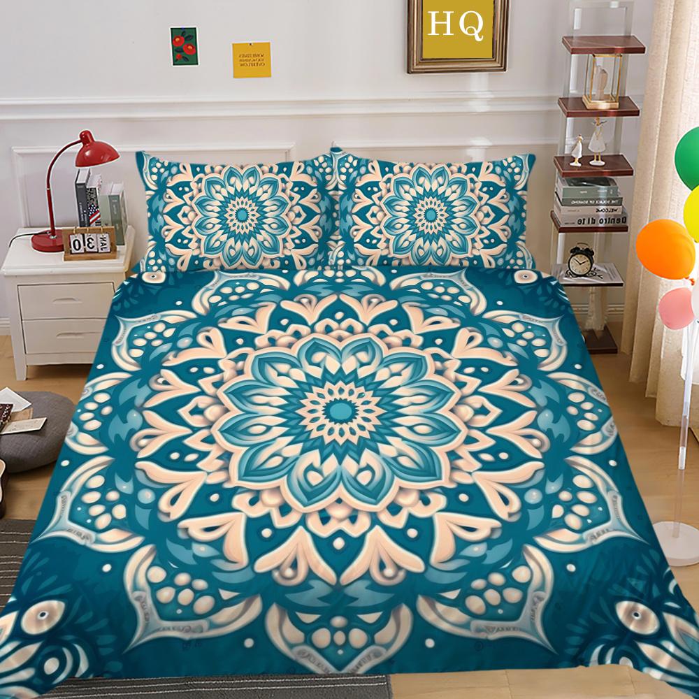 Comforter Cover Set 3D Paisley Printing High Quality Children Home Bedclothes Full Size Quilt Cover Set