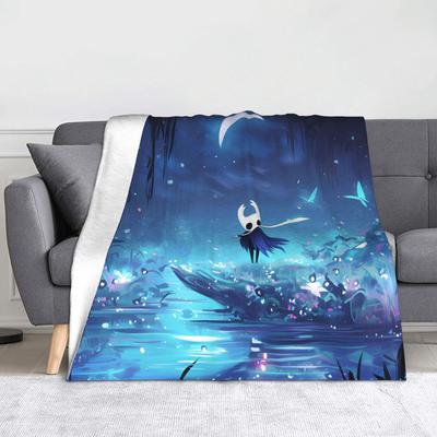 Hollow Knight Silksong Blanket Flannel Autumn/Winter Multifunction Super Warm Throw Blankets for Bedding Bedroom Bedding Throws