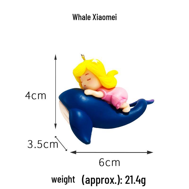 Blue Diver Fish Tank Ornament Set - Floating Aquarium Decoration Gift