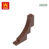 41Pcs/Lot 30099 1x5x4 Reverse Curved Constructing Block Moc Construction Attachments Works With Bricks Children Plaything Present