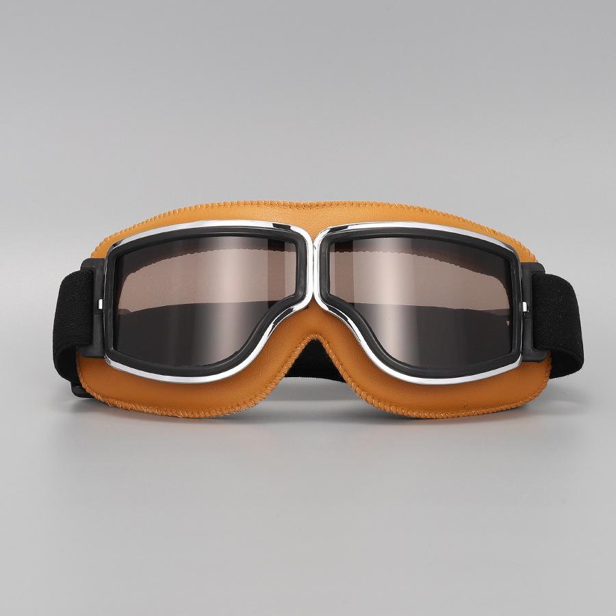 Trendy Retro Harley-Style Windproof Motorcycle Goggles with Sun Protection