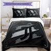 Juventus FC Pattern Printed 3PCS Bedding Set Soft Skin-Friendly Washable Duvet Cover & Pillowcases Set All Season Bedroom