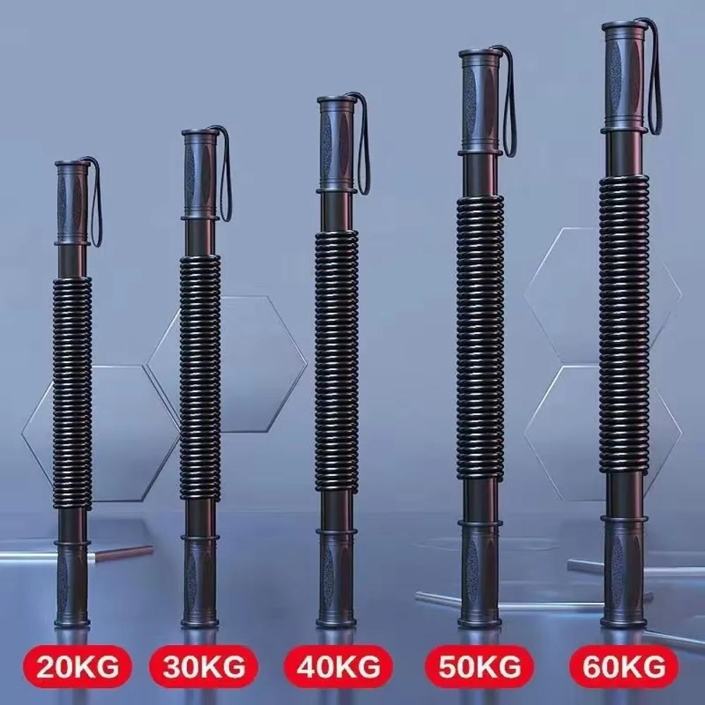 Foldable Spring Bar Resistance Bend Bar 20-60kg Arm Trainer Man Arm Exerciser Gym Equipment